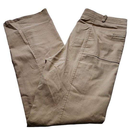 Tribu Cotten blend Stretch Straight Leg Flat Front Pants Size 10 - Picture 1 of 6